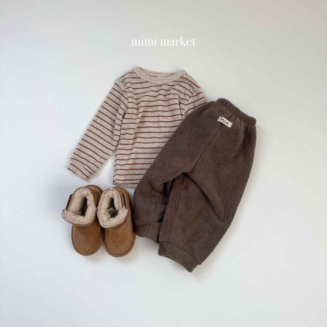 [mimi market] Stripe terry tops