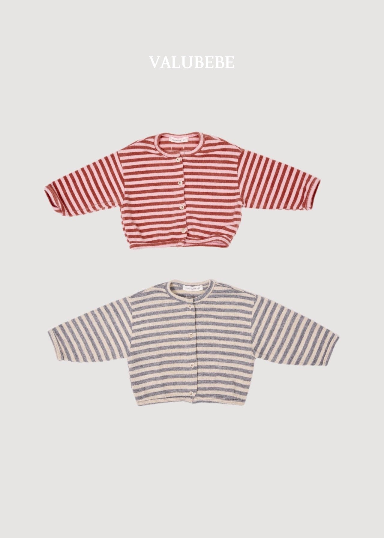 ［valubebe］Blessing stripe cardigan