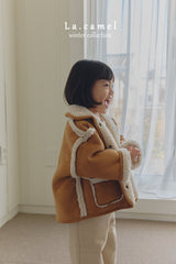 ［La.camel］Teddy reversible mouton jacket (kids)