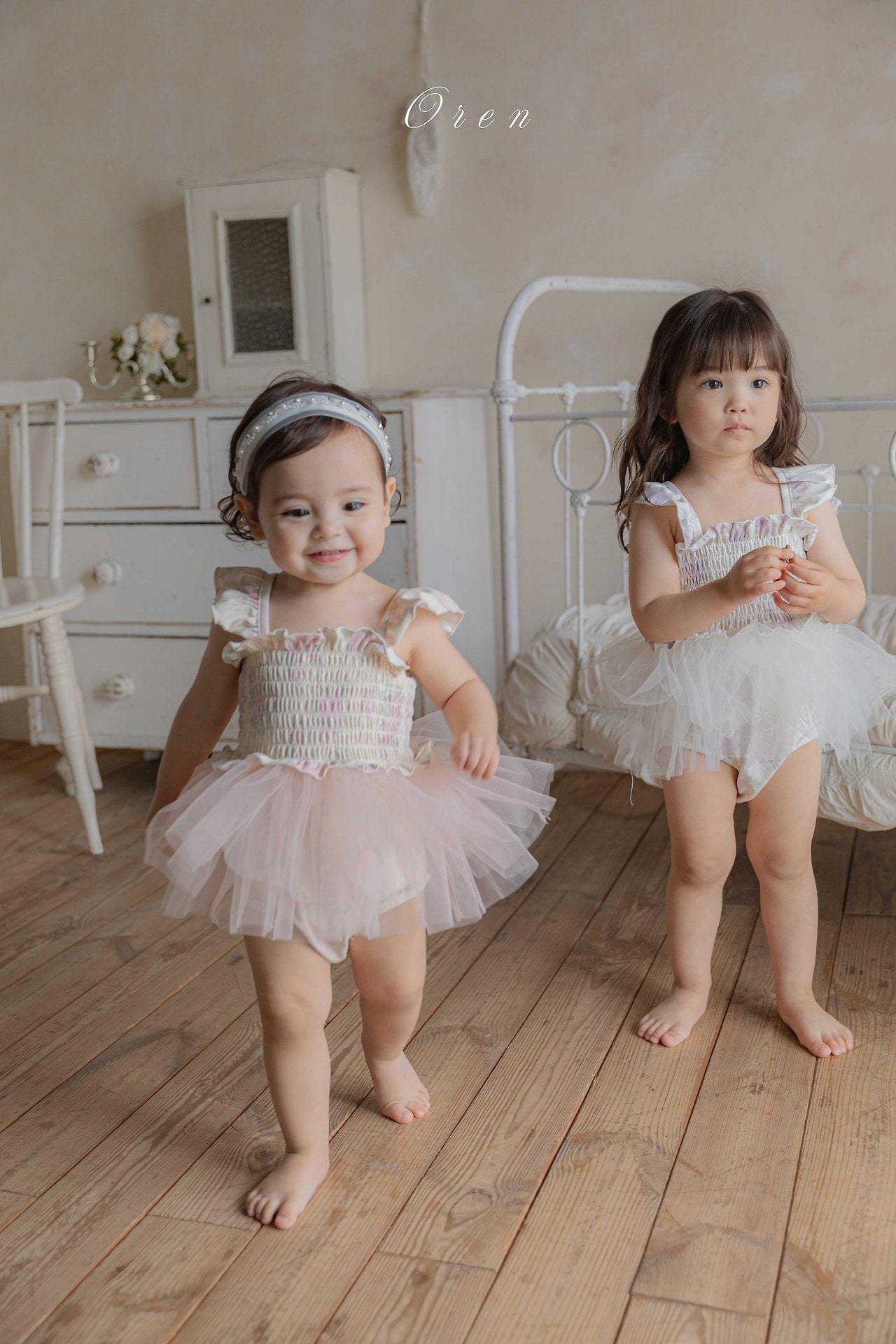 ［OREN］Flora tulle swim wear