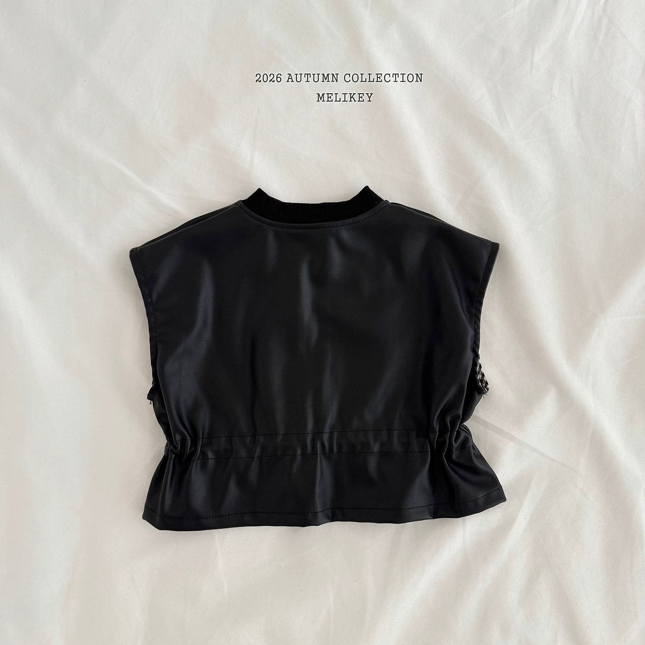 ［Melikey］Leather string vest