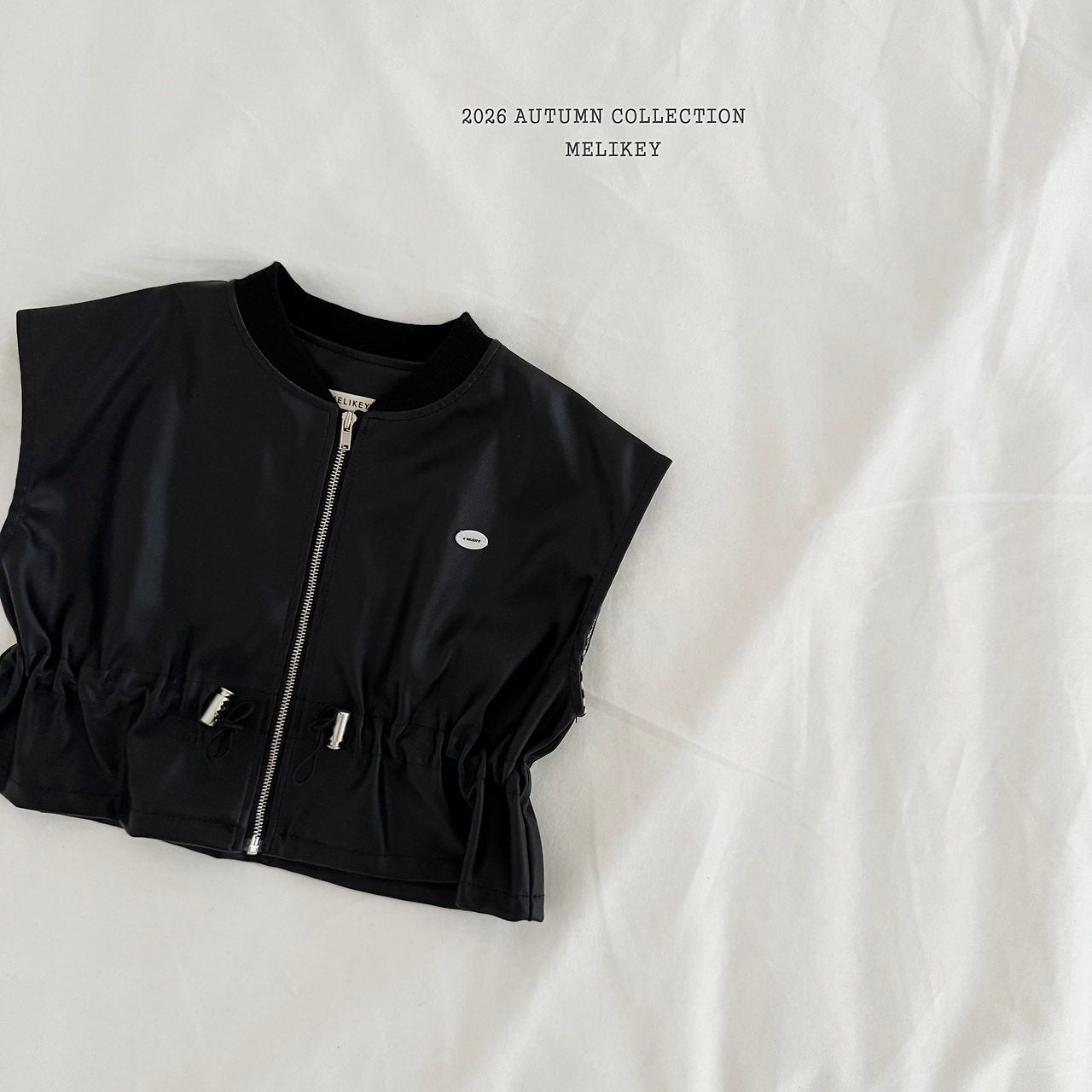 ［Melikey］Leather string vest