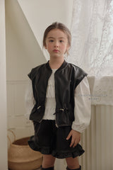 ［Melikey］Leather string vest