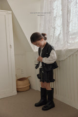 ［Melikey］Leather string vest