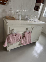 ［marron］Pearl boa jacket