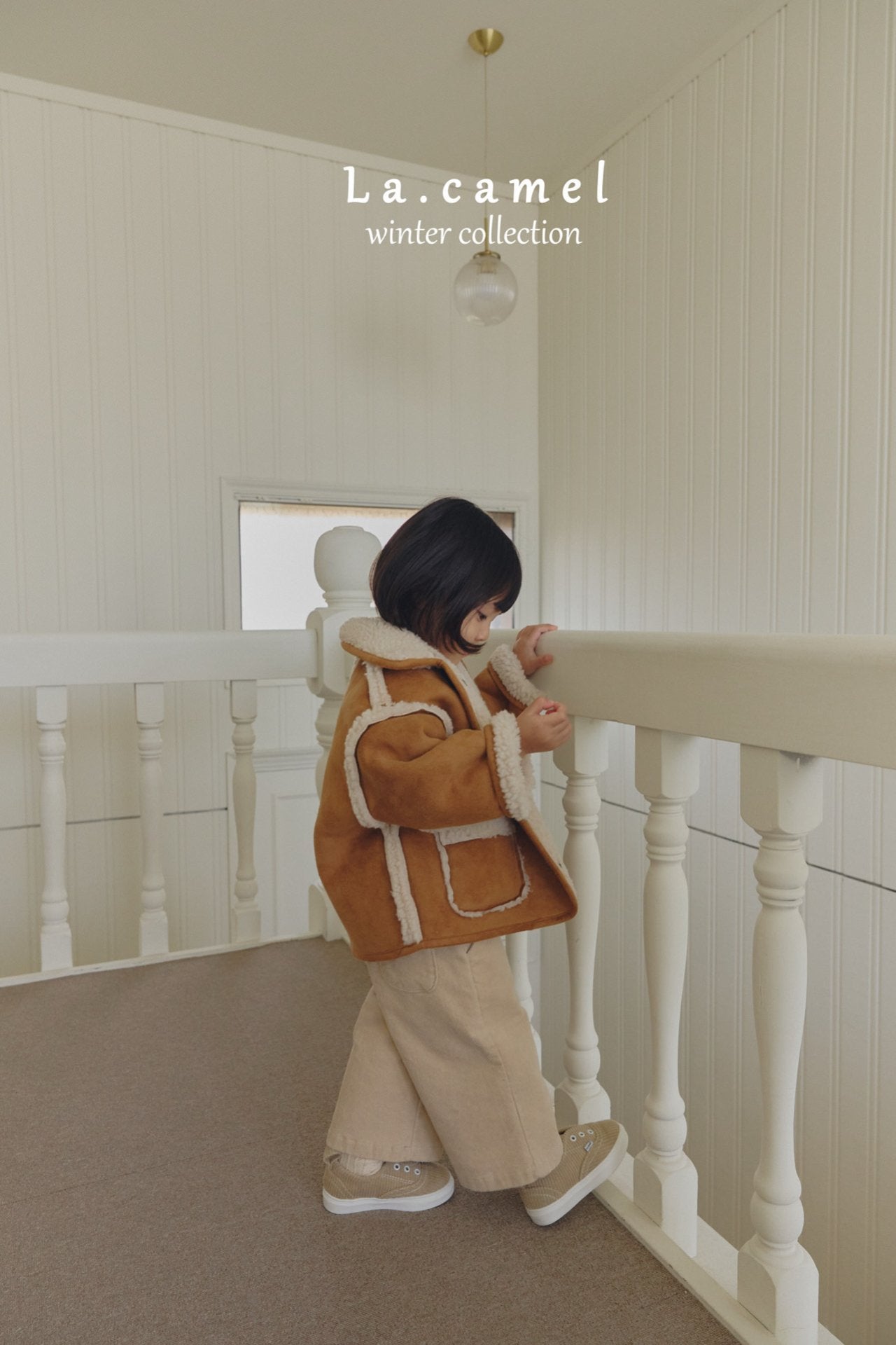 ［La.camel］Teddy reversible mouton jacket (kids)