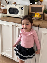 ［second moment］Frill collar rib tops