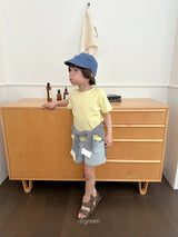［digreen］Veil short denim pants