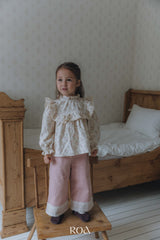 ［ROA］Square frill blouse