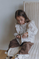 ［ROA］Square frill blouse