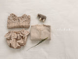 ［valubebe］Petit check frill blouse (baby)