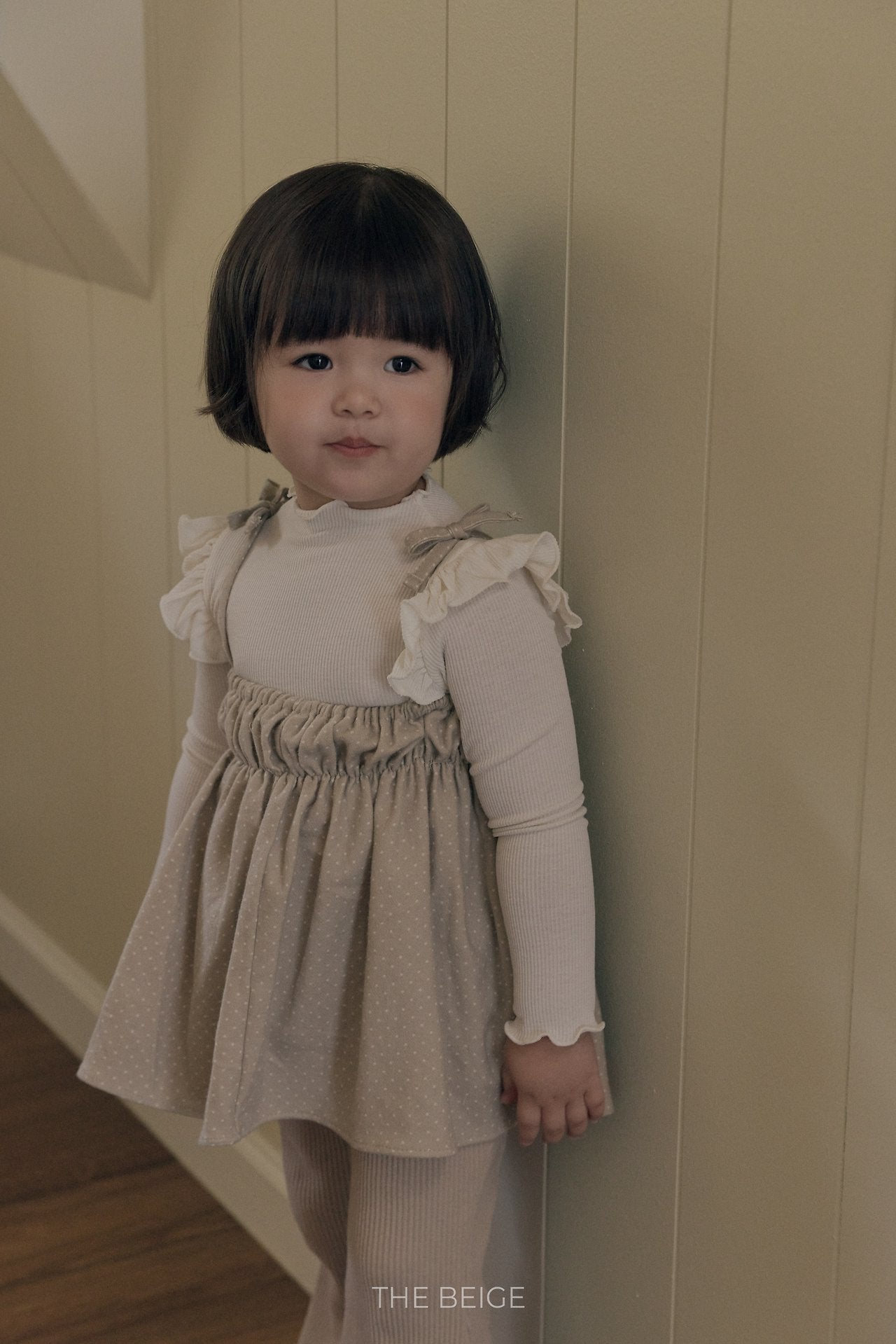 ［The beige］Dot Bustier