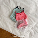 ［URBAN RABBIT］Rose swim wear & mesh poach