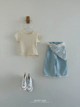 ［aladin］Lace denim pants