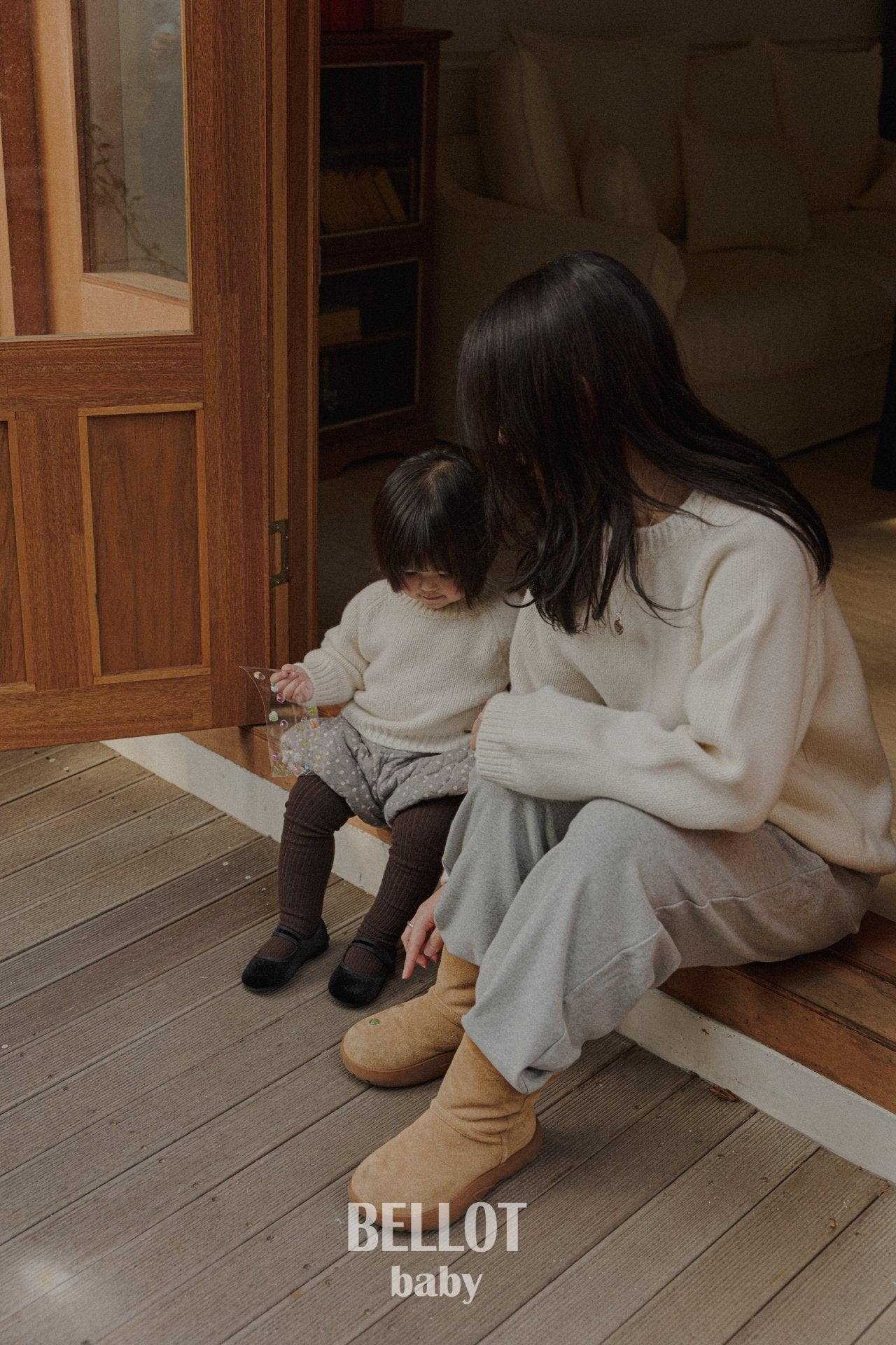 ［BELLOT］Via wool knit (mom)