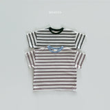 ［Bonito］Point neck stripe tee