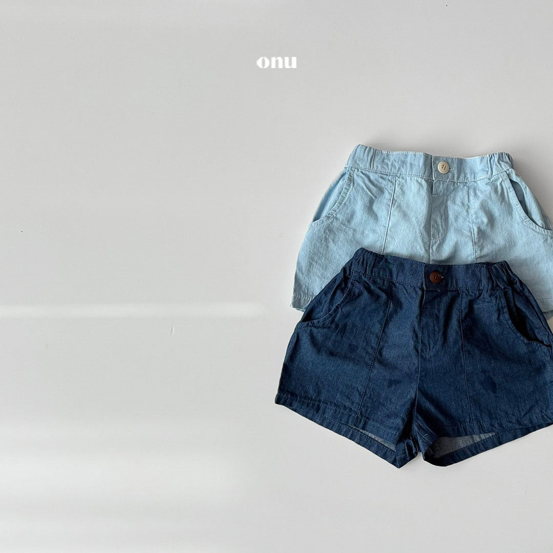 ［onu］Denim short pants
