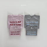［Bonito］Love is all tee (baby, kids, adult)