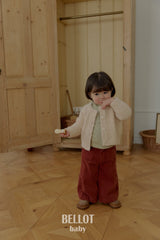 ［BELLOT］Curly alpaca cardigan (baby)