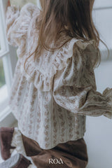 ［ROA］Square frill blouse