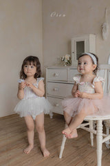 ［OREN］Flora tulle swim wear