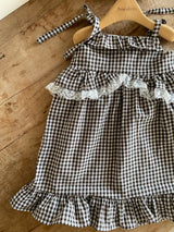 ［Anne shirley］Modern check one-piece