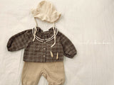 ［valubebe］Petit check frill blouse (baby)