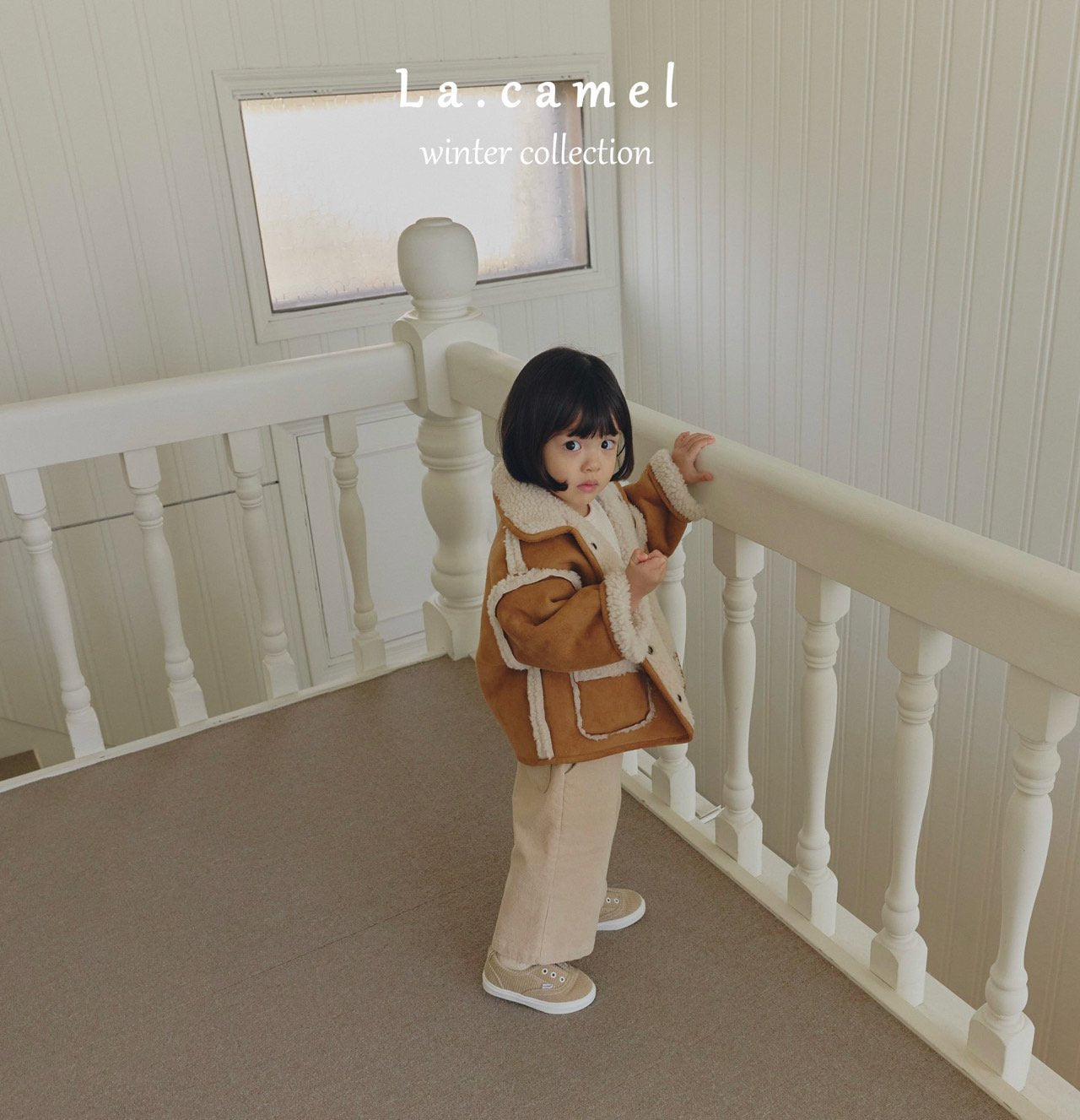 ［La.camel］Teddy reversible mouton jacket (kids)