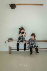 ［OREN］Brunel check suspender half pants