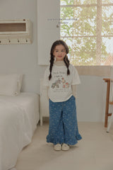 ［Melikey］Bear frill denim pants
