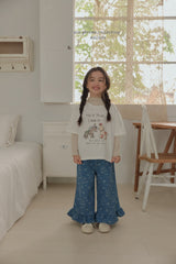 ［Melikey］Bear frill denim pants