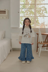 ［Melikey］Bear frill denim pants