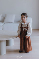 ［ROA］Tuck frill blouse