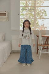 ［Melikey］Bear frill denim pants