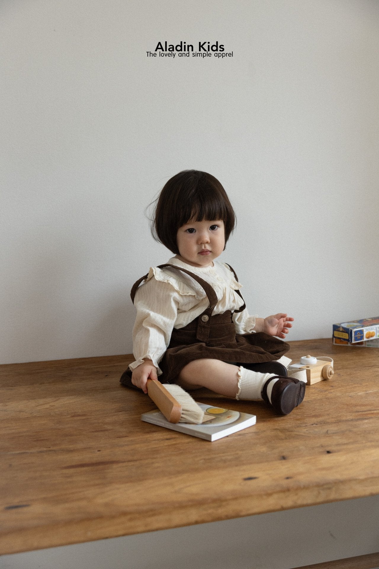 ［aladin］Pleats suspender skirt