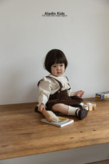 ［aladin］Pleats suspender skirt