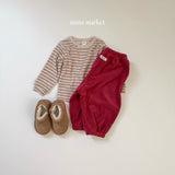 [mimi market] Stripe terry tops