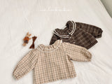 ［valubebe］Petit check frill blouse (baby)