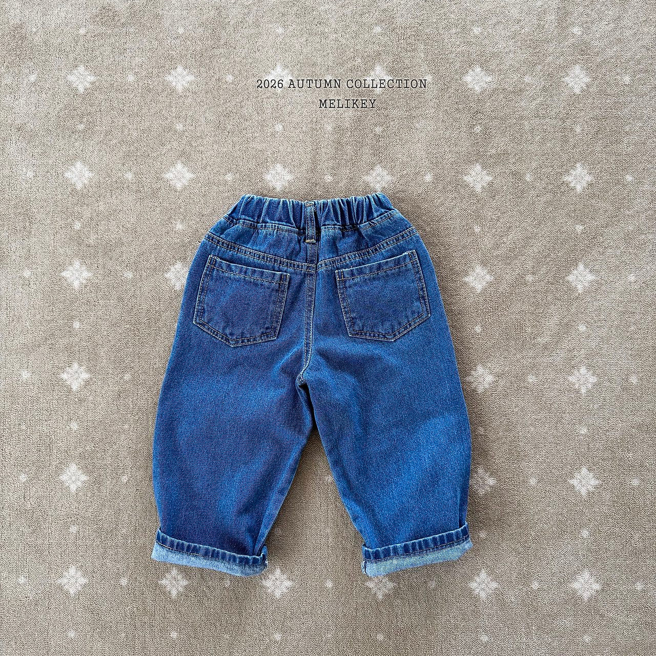 ［Melikey］Frill pocket denim pants