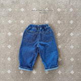 ［Melikey］Frill pocket denim pants