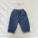 ［Melikey］Frill pocket denim pants