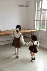 ［aladin］Pleats suspender skirt