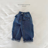 ［Melikey］Frill pocket denim pants