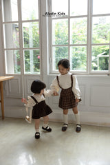 ［aladin］Pleats suspender skirt