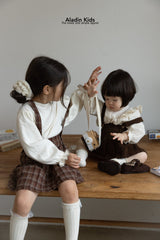 ［aladin］Pleats suspender skirt