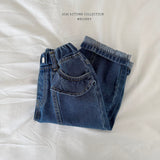 ［Melikey］Frill pocket denim pants
