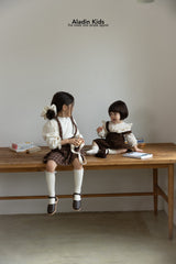 ［aladin］Pleats suspender skirt