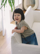 ［melmel］Brush denim pants