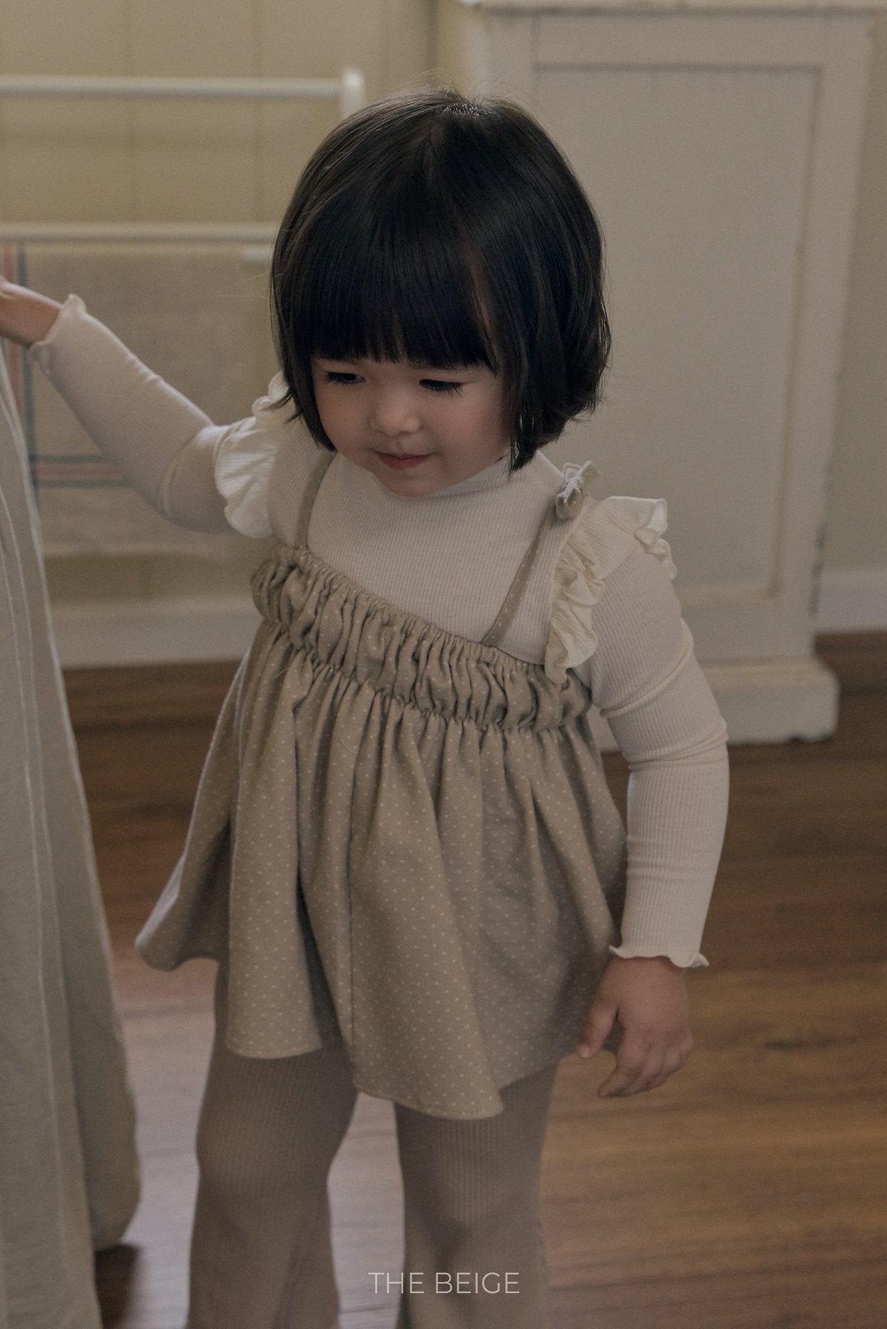 ［The beige］Dot Bustier