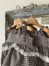 ［Anne shirley］Modern check one-piece